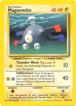 Magnemite 053/102 (Base Set)  - Unlimited Normal
