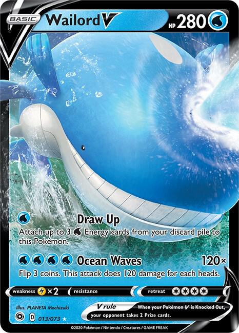 Wailord V 013/073 (Champion's Path)  - Holofoil