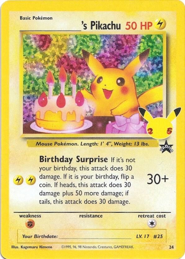 ______'s Pikachu 24/53 (Celebrations: Classic Collection)  - Holofoil