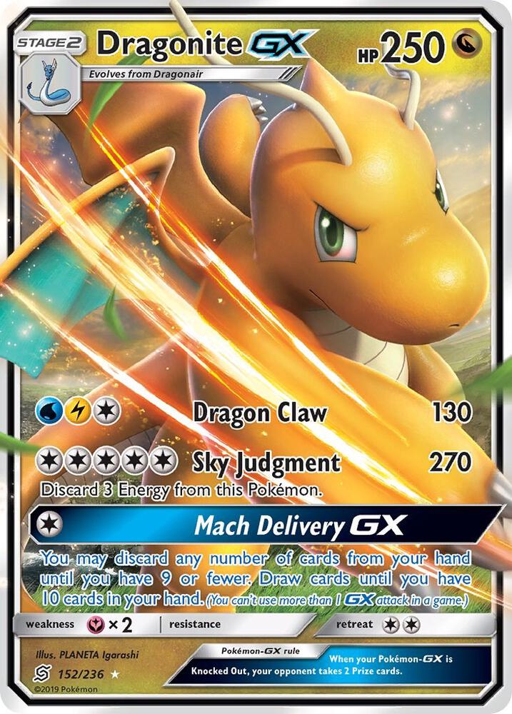 Dragonite GX 152/236 (SM - Unified Minds)  - Holofoil