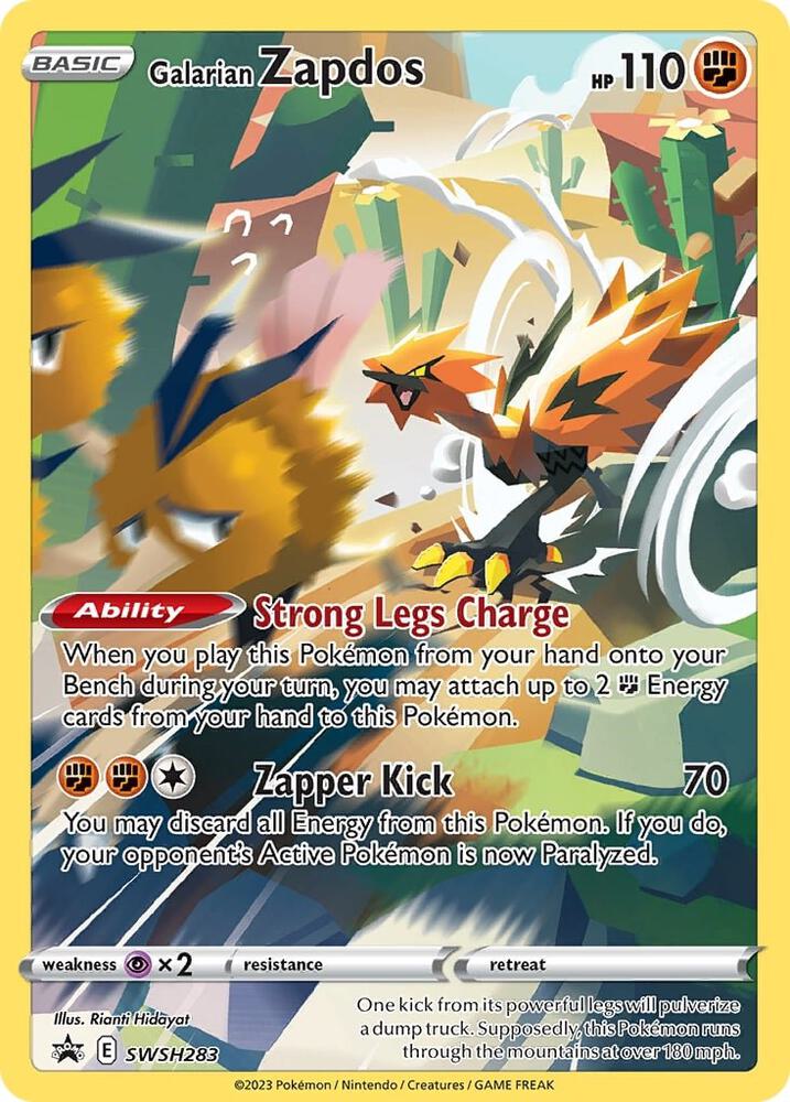 Galarian Zapdos SWSH283 (SWSH: Sword & Shield Promo Cards)  - Holofoil