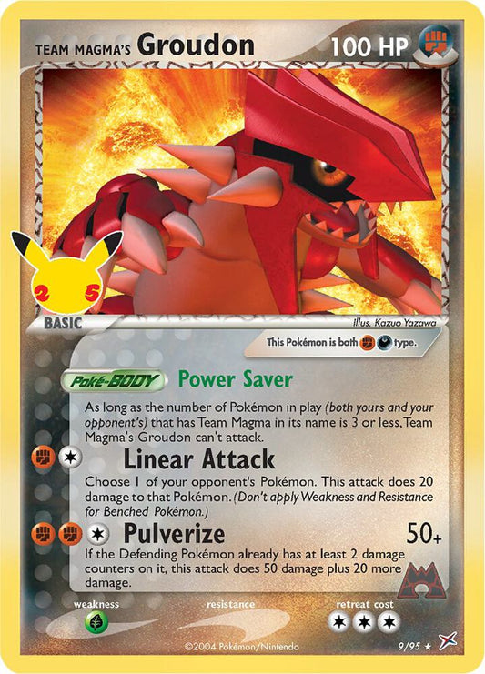 Team Magma's Groudon 9/95 (Celebrations: Classic Collection)  - Holofoil
