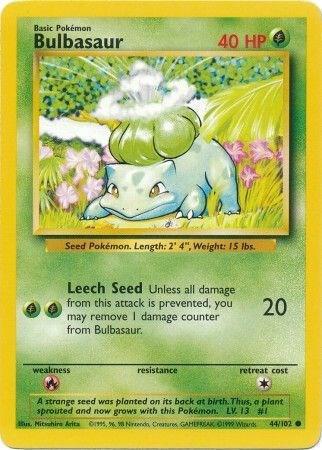 Bulbasaur 044/102 (Base Set)  - Unlimited Normal