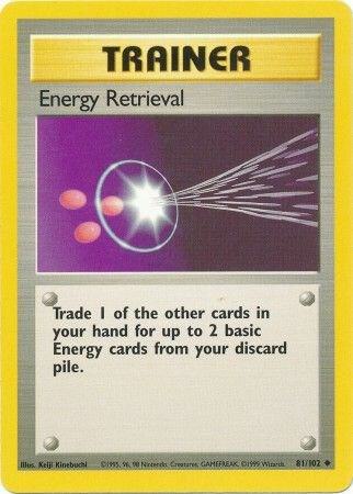 Energy Retrieval 081/102 (Base Set)  - Unlimited Normal