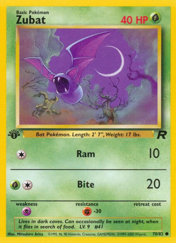 Zubat 70/82 (Team Rocket)  - 1st Edition