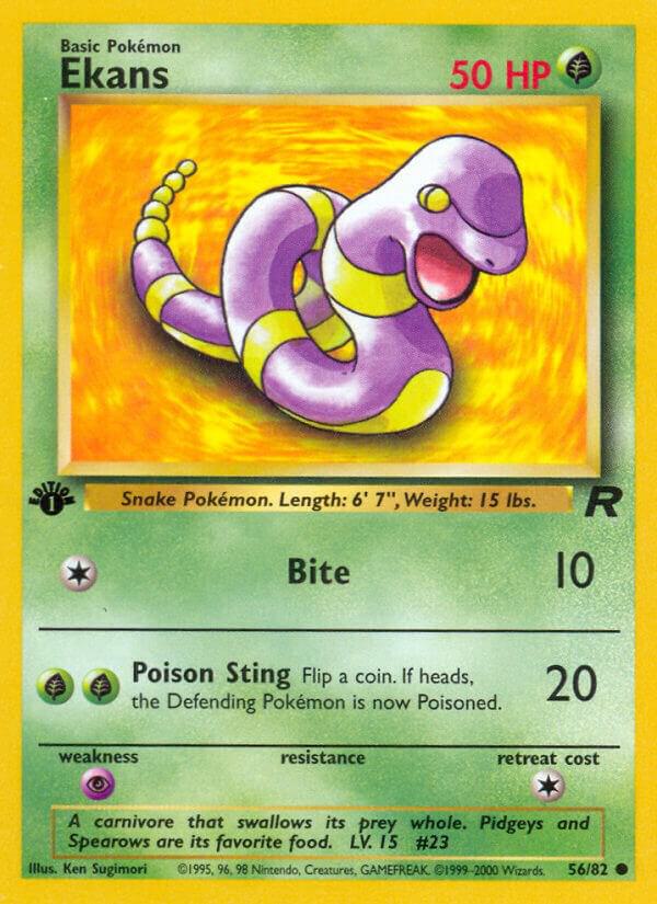 Ekans 56/82 (Team Rocket)  - 1st Edition