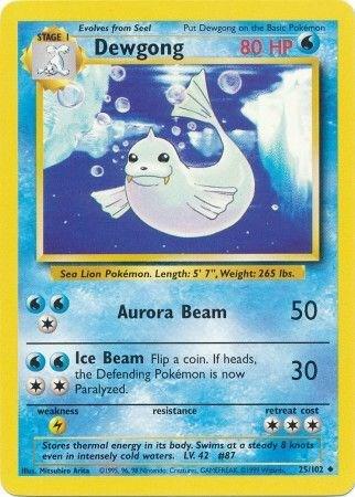 Dewgong 025/102 (Base Set)  - Unlimited Normal