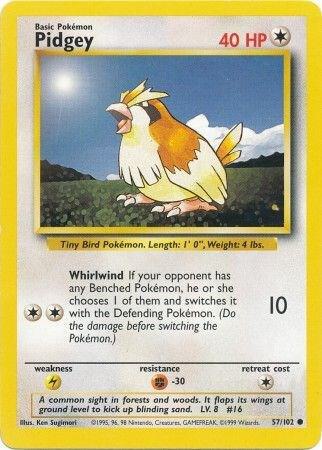 Pidgey 057/102 (Base Set)  - Unlimited Normal
