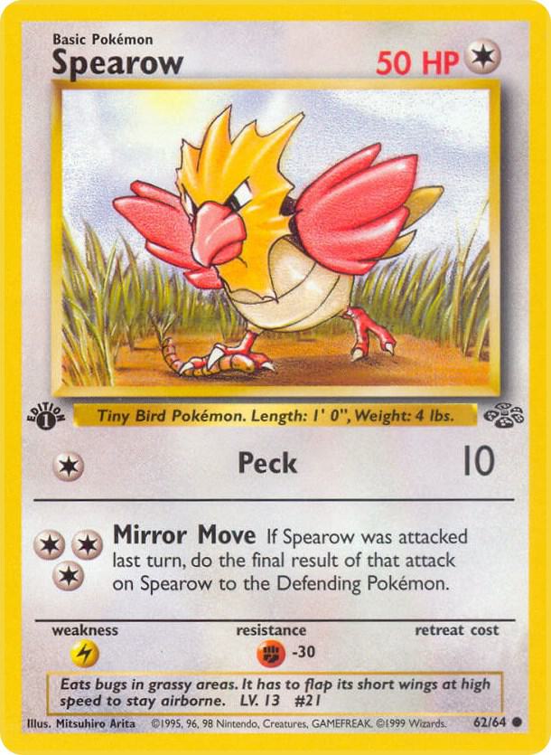 Spearow 62/64 (Jungle)  - 1st Edition