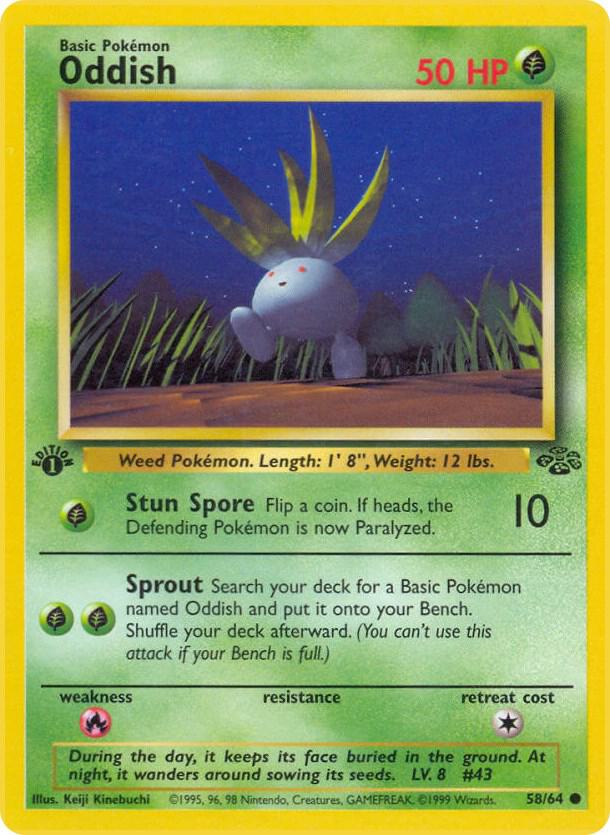 Oddish 58/64 (Jungle)  - 1st Edition