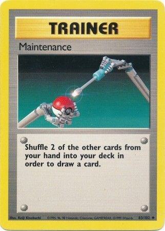 Maintenance 083/102 (Base Set)  - Unlimited Normal