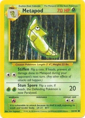 Metapod 054/102 (Base Set)  - Unlimited Normal