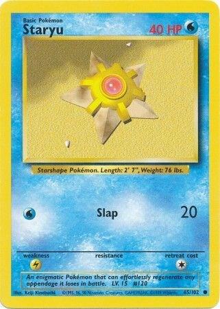 Staryu 065/102 (Base Set)  - Unlimited Normal