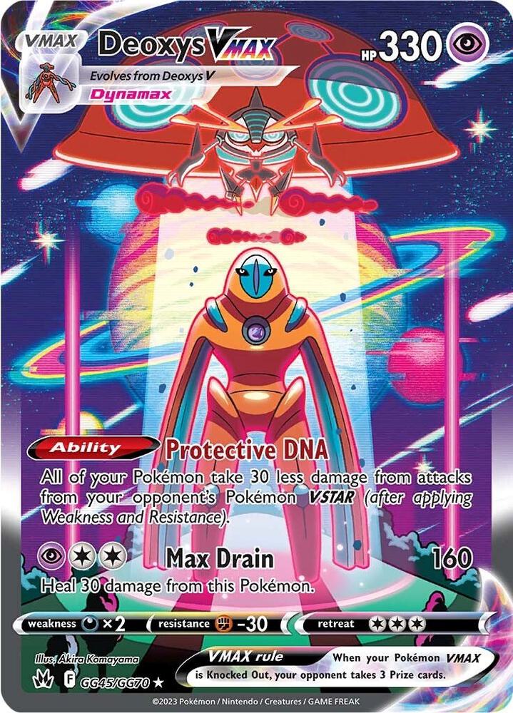 Deoxys VMAX GG45/GG70 (SWSH: Crown Zenith: Galarian Gallery)  - Holofoil