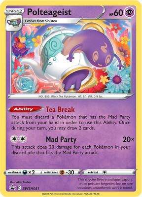 Polteageist SWSH081 (SWSH: Sword & Shield Promo Cards)  - Holofoil