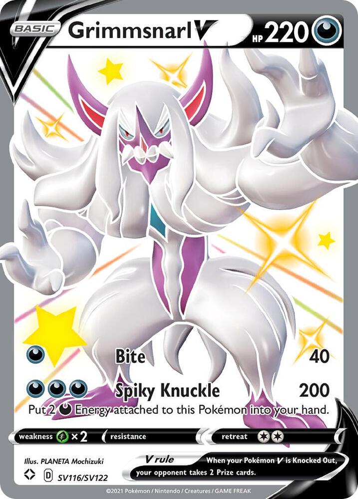 Grimmsnarl V SV116/SV122 (Shining Fates: Shiny Vault)  - Holofoil