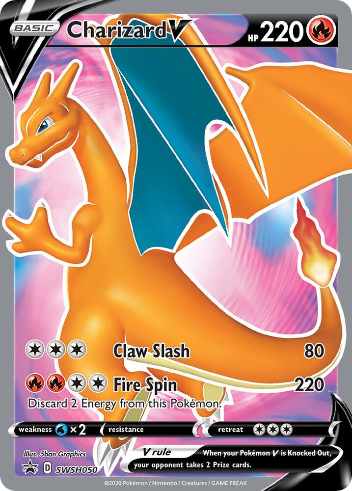Charizard V SWSH050 (SWSH: Sword & Shield Promo Cards)  - Holofoil