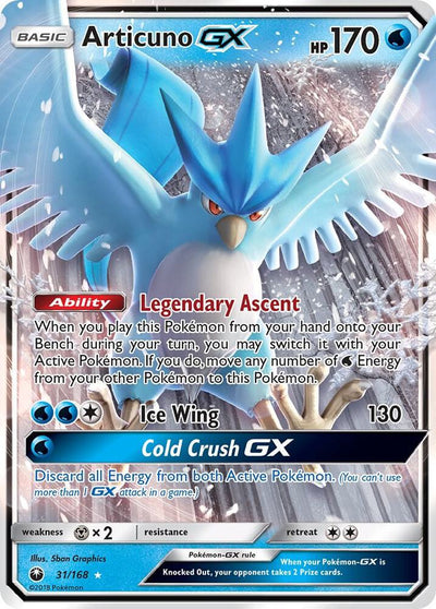 Articuno GX 31/168 (SM - Celestial Storm)  - Holofoil