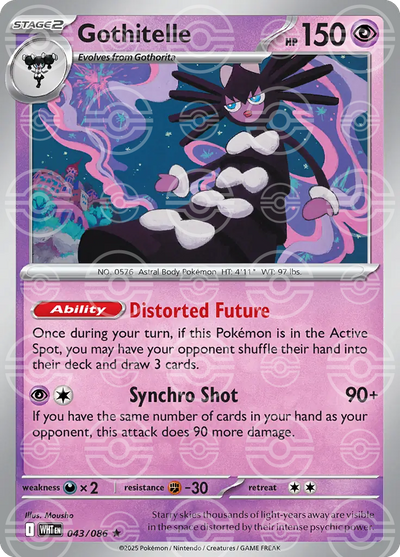 Gothitelle 043/086 (SV: White Flare)  - Poke Ball Holofoil