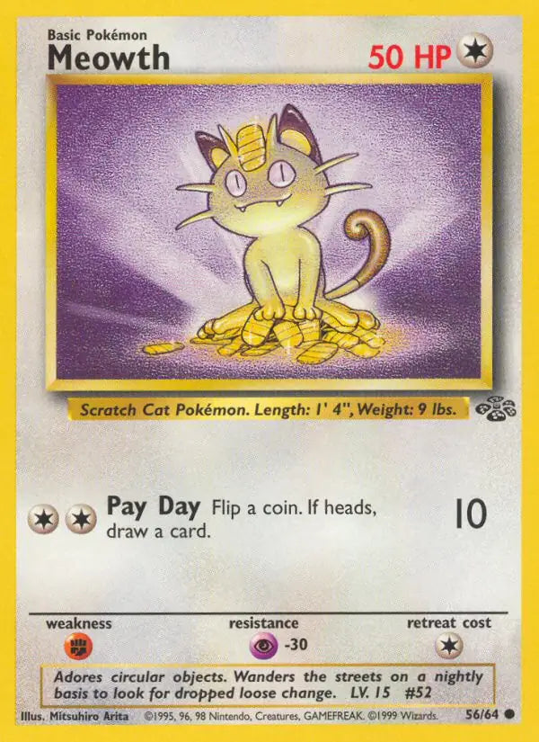 Meowth 56/64 (Jungle)  - Unlimited