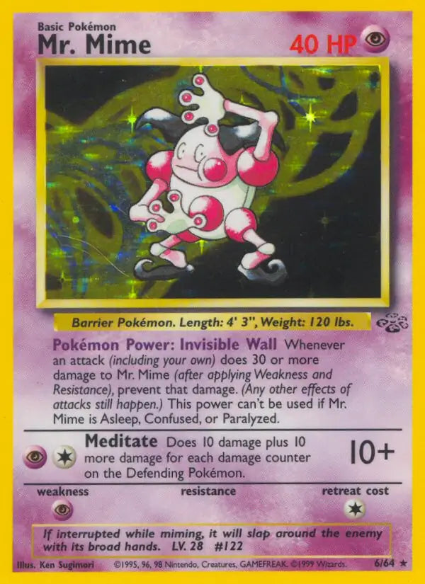Mr. Mime 06/64 (Jungle)  - Unlimited Holofoil