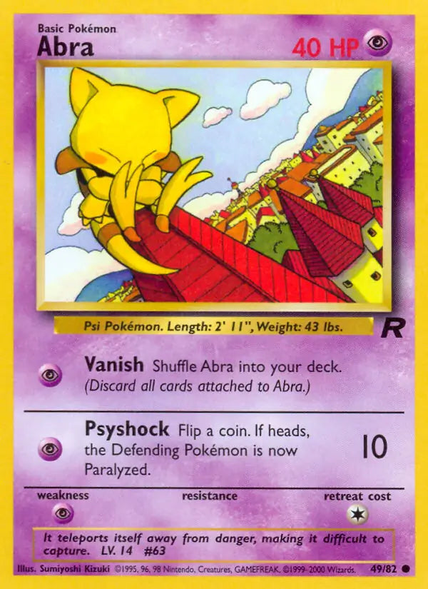 Abra 49/82 (Team Rocket)  - Unlimited