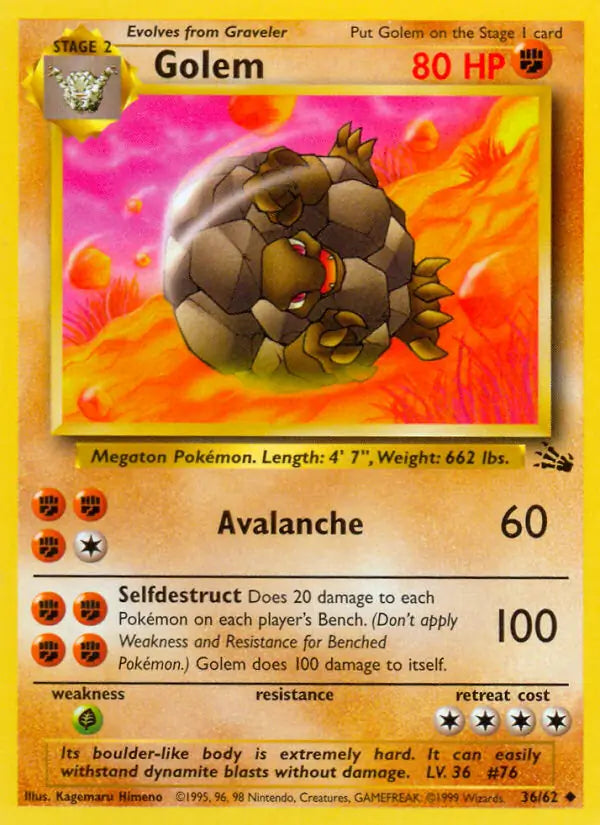 Golem 36/62 (Fossil)  - Unlimited