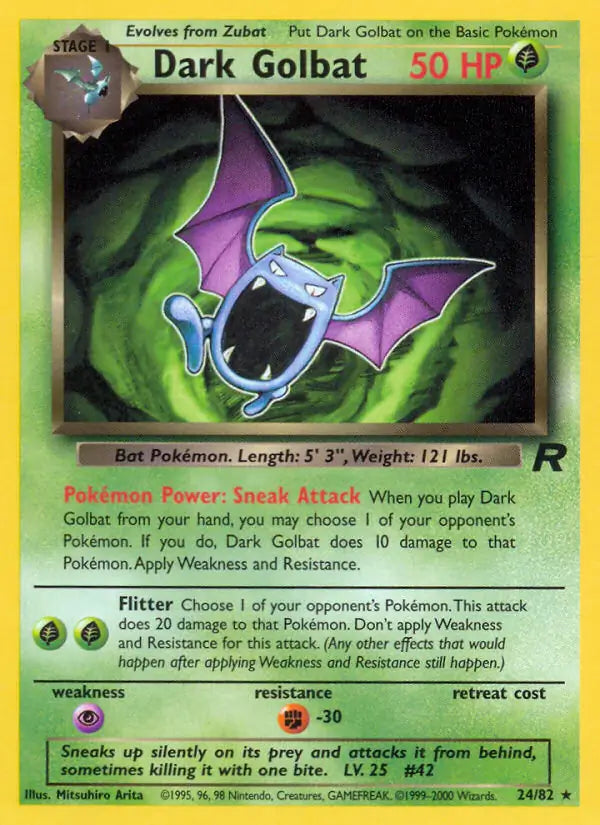 Dark Golbat 24/82 (Team Rocket)  - Unlimited