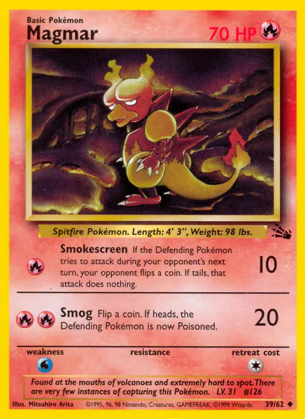 Magmar 39/62 (Fossil)  - Unlimited