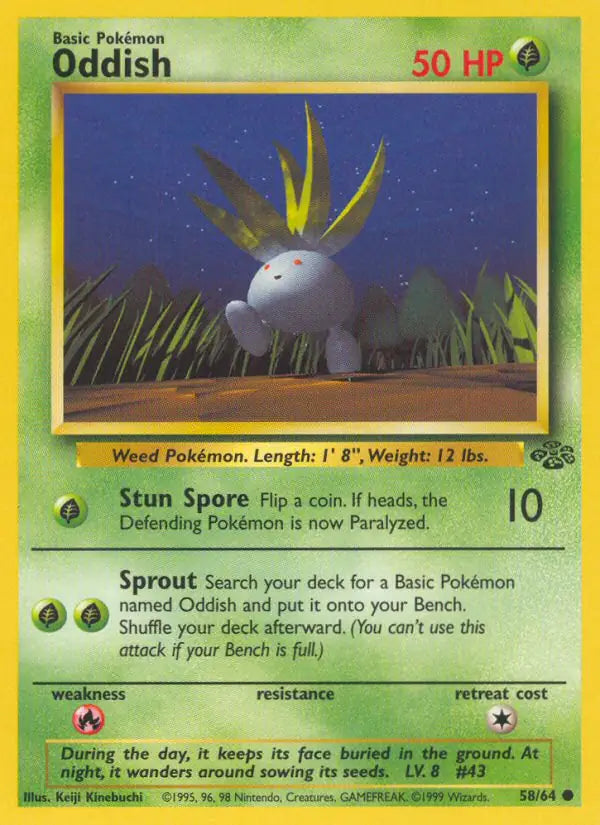 Oddish 58/64 (Jungle)  - Unlimited