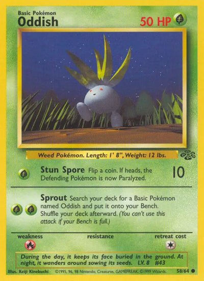 Oddish 58/64 (Jungle)  - Unlimited