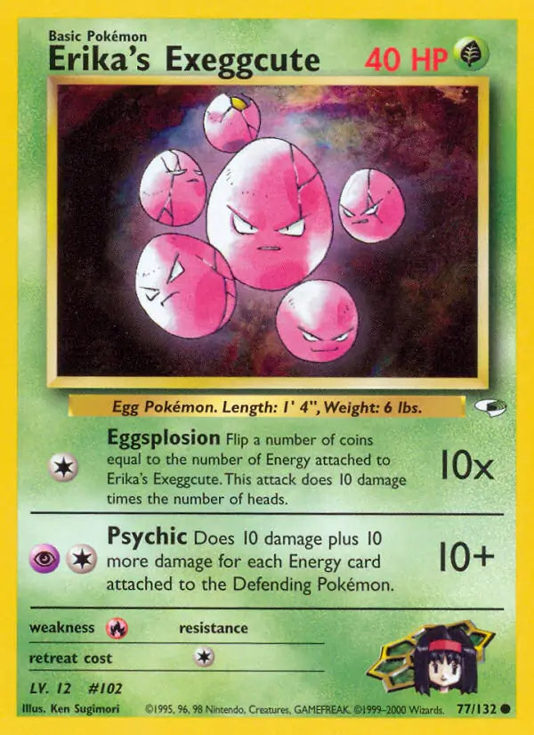 Erika's Exeggcute 077/132 (Gym Heroes)  - Unlimited