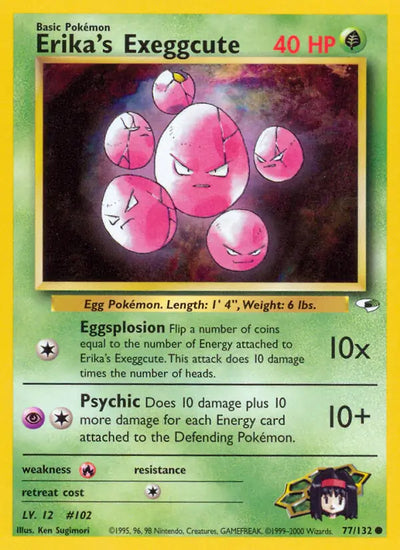 Erika's Exeggcute 077/132 (Gym Heroes)  - Unlimited
