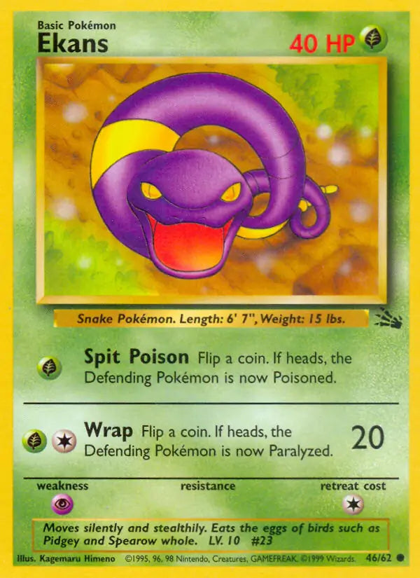 Ekans 46/62 (Fossil)  - Unlimited