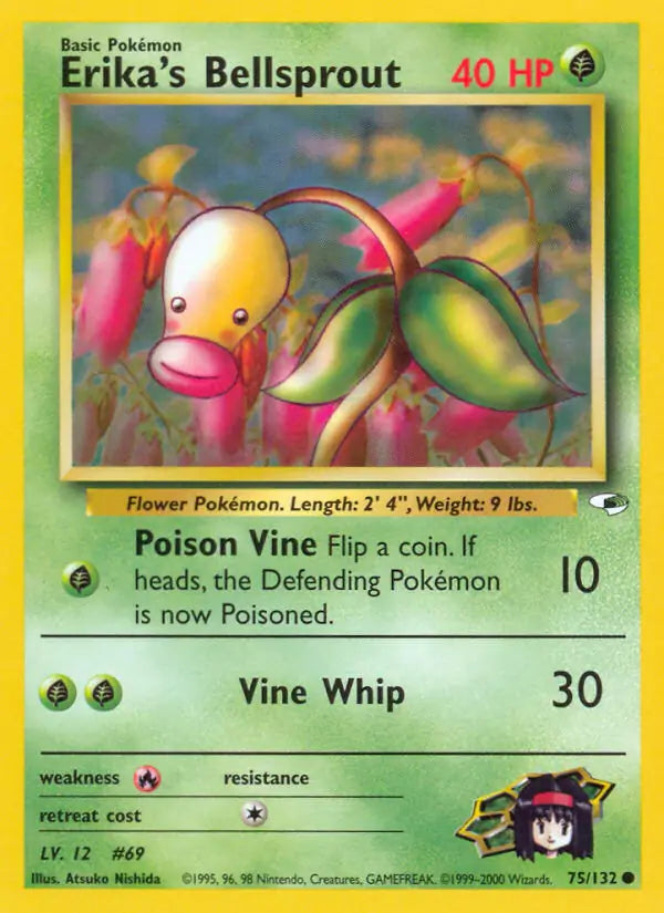 Erika's Bellsprout 075/132 (Gym Heroes)  - Unlimited