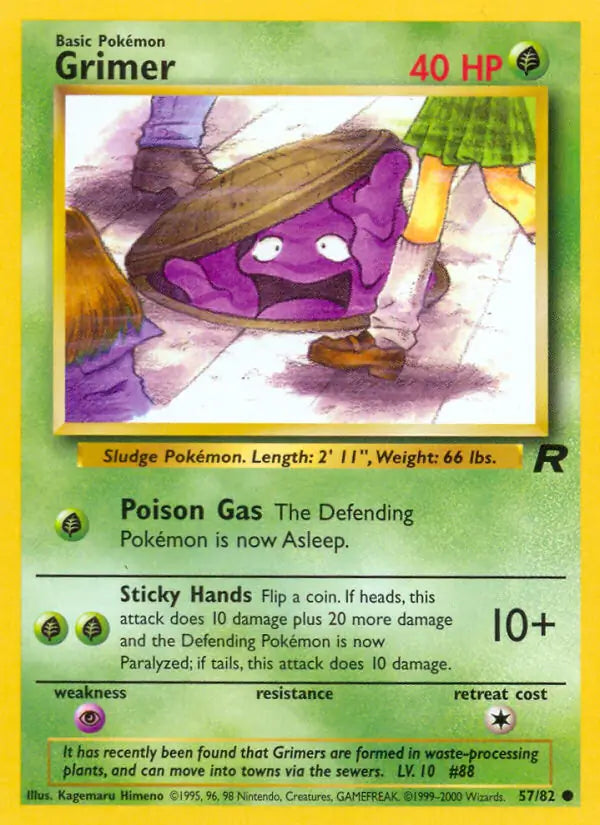 Grimer 57/82 (Team Rocket)  - Unlimited
