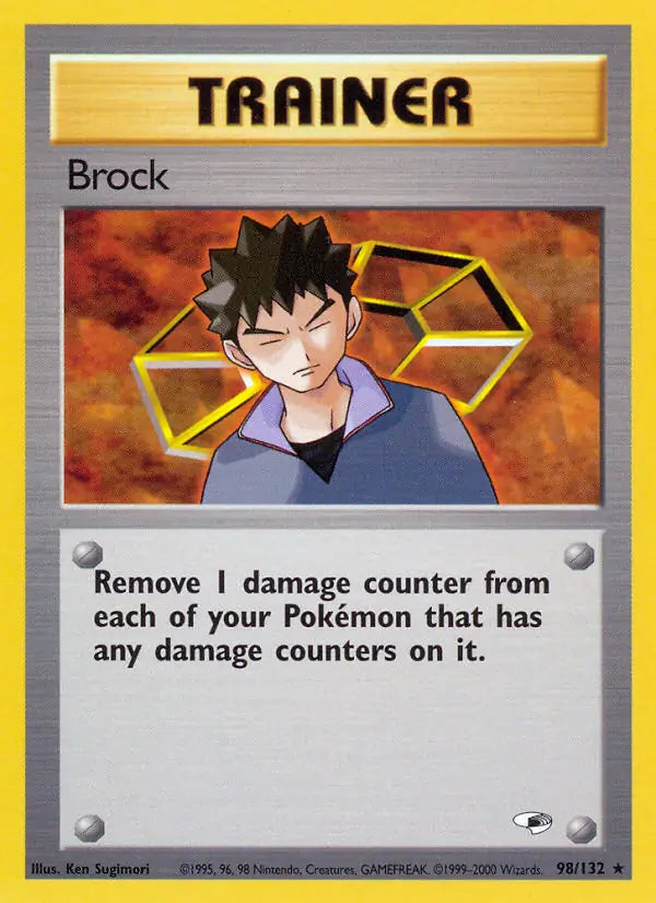 Brock  098/132 (Gym Heroes)  - Unlimited