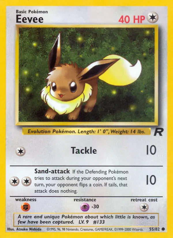 Eevee 55/82 (Team Rocket)  - Unlimited