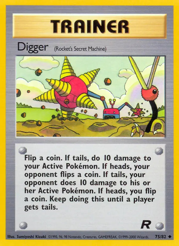 Digger Rocket's Secret Machine 75/82 (Team Rocket)  - Unlimited