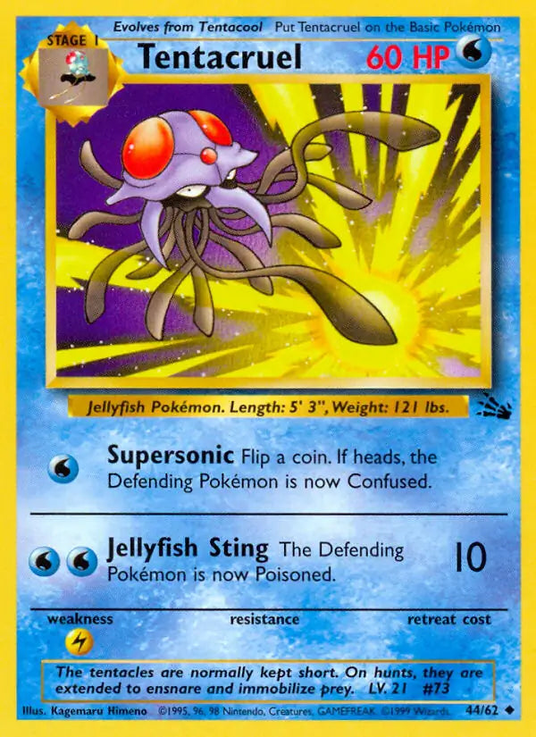 Tentacruel 44/62 (Fossil)  - Unlimited
