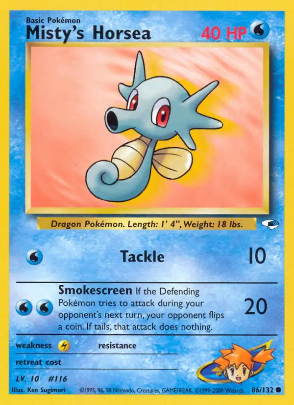 Misty's Horsea 086/132 (Gym Heroes)  - Unlimited