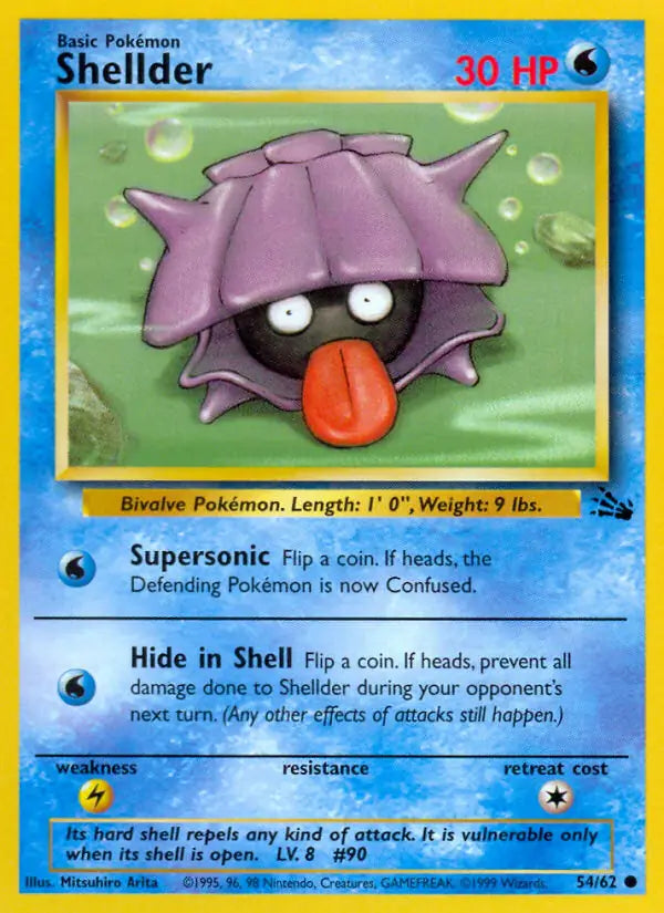 Shellder 54/62 (Fossil)  - Unlimited