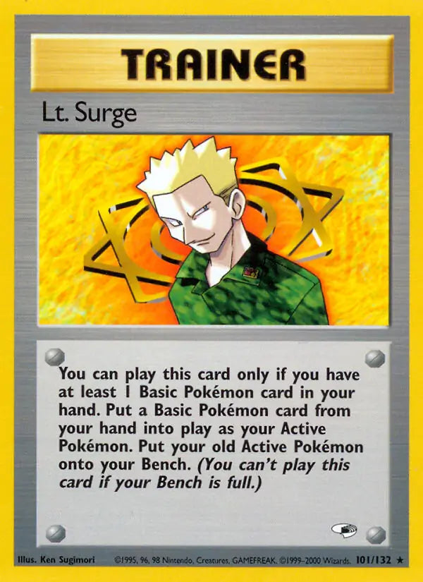 Lt. Surge 101/132 (Gym Heroes)  - Unlimited