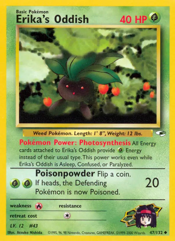 Erika's Oddish  047/132 (Gym Heroes)  - Unlimited