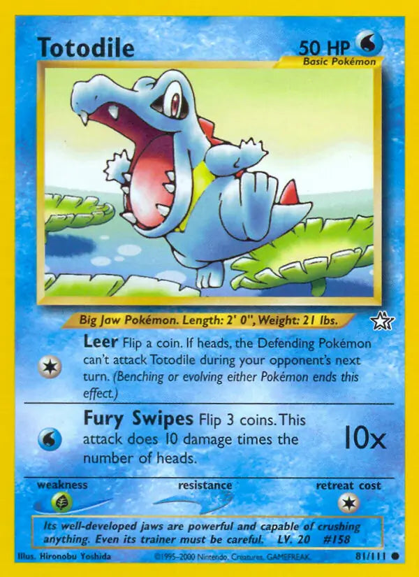 Totodile 081/111 (Neo Genesis)  - Unlimited