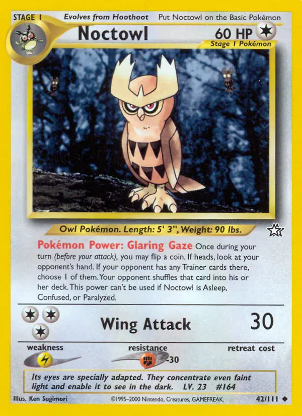 Noctowl 042/111 (Neo Genesis)  - Unlimited