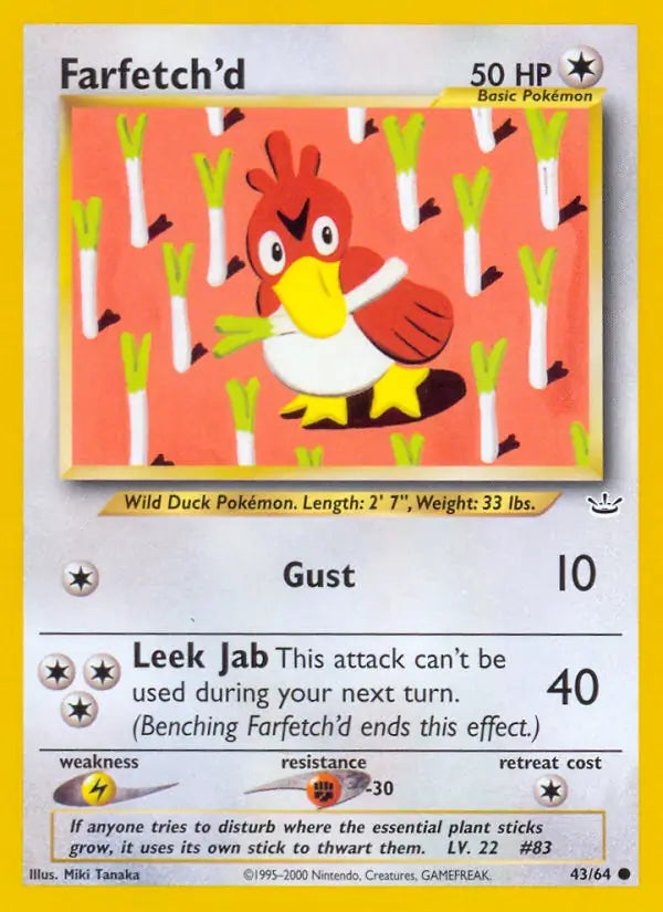 Farfetch'd 43/64 (Neo Revelation)  - Unlimited