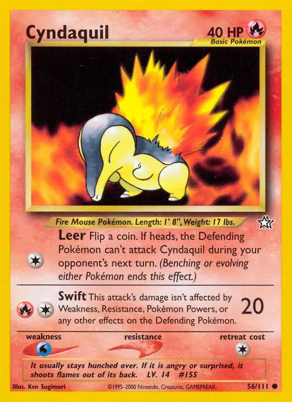 Cyndaquil 056/111 (Neo Genesis)  - Unlimited