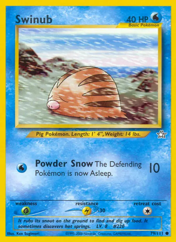 Swinub 079/111 (Neo Genesis)  - Unlimited