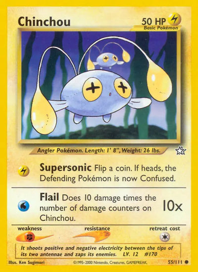 Chinchou 055/111 (Neo Genesis)  - Unlimited